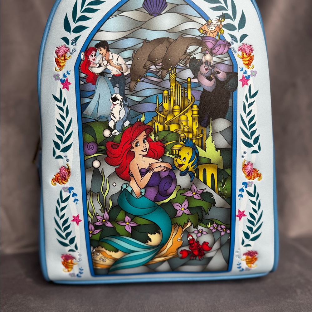 Disney Ariel and Friends Stained Glass Backpack
